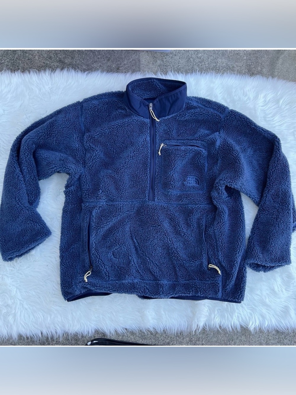 The North Face Men’s Navy Blue Half-Zip Sherpa Fleece